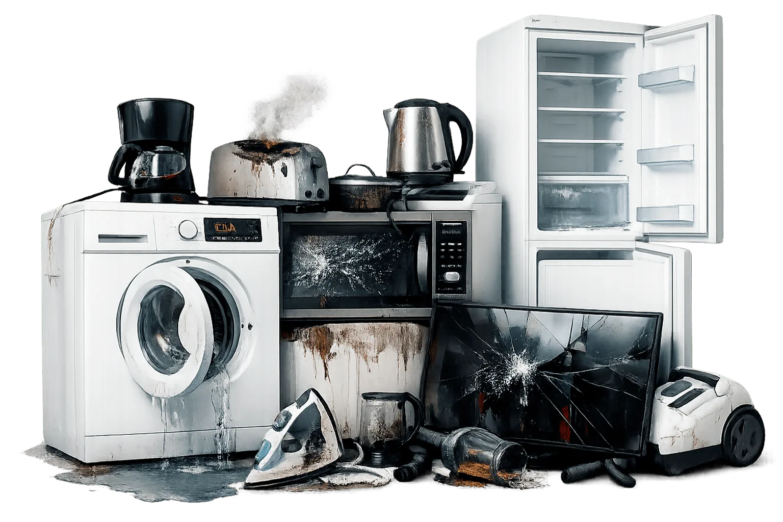 Сломанная бытовая техника
