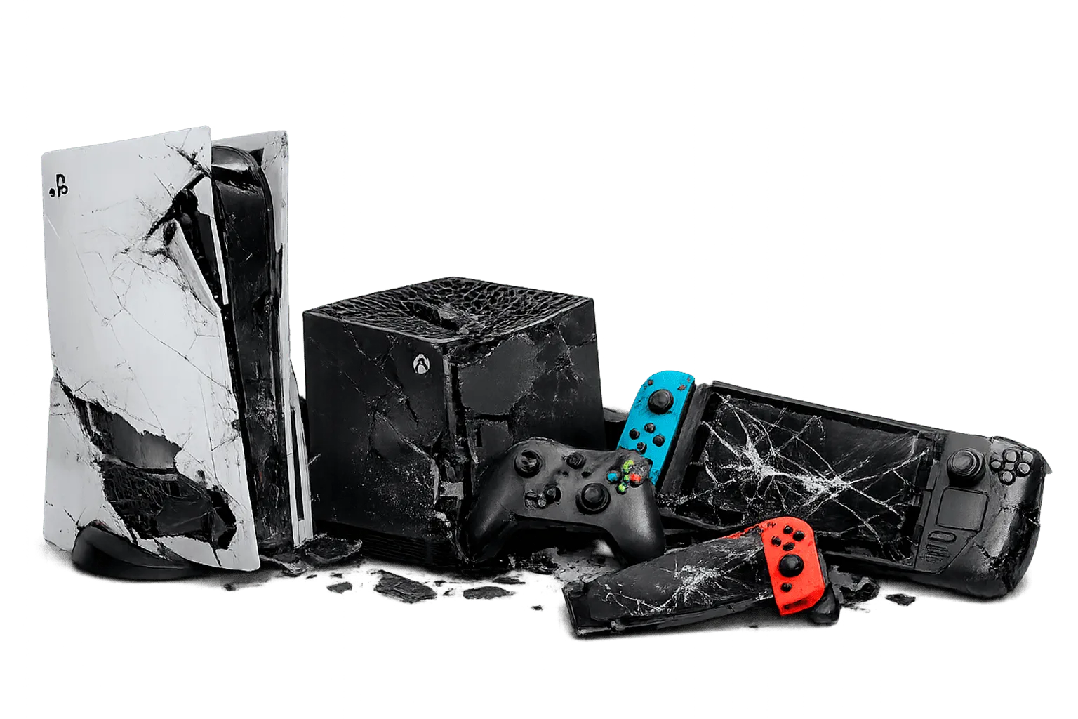 Сломанная игровая консоль